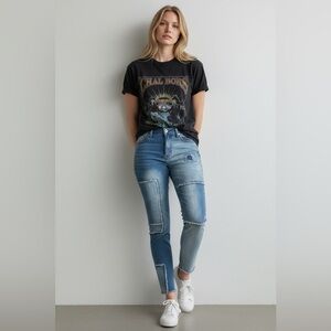 Hydraulic Women's Blue Patchwork ‘Nolita’ Skinny Jeans Size 6